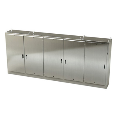 Saginaw Control & Engineering SCE-84XM5EW24SS 84x197x24" 304 Stainless Steel Free Standing Electrical Enclosure