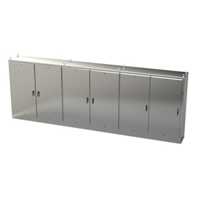 Saginaw Control & Engineering SCE-84XM6EW24SS 84x235x24" 304 Stainless Steel Free Standing Electrical Enclosure