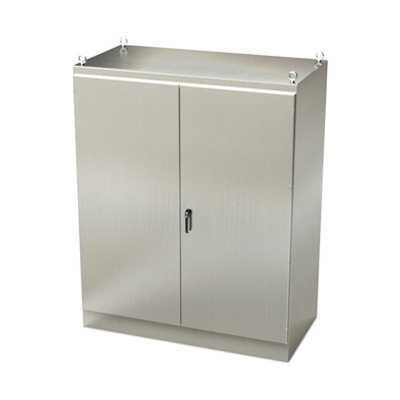Saginaw Control & Engineering SCE-907236SSFSD 90x72x36" 304 Stainless Steel Free Standing Electrical Enclosure