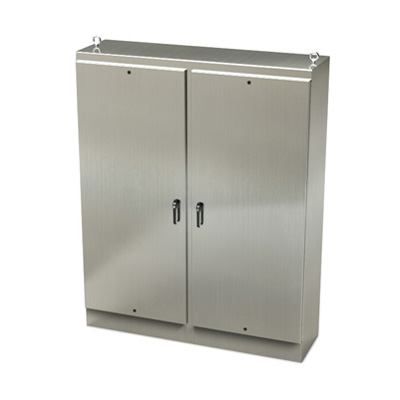 Saginaw Control & Engineering SCE-90EL7220SSFSD 90x72x20" 304 Stainless Steel Free Standing Electrical Enclosure
