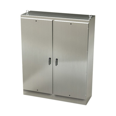 Saginaw Control & Engineering SCE-90EL7224SSFSD 90x72x24" 304 Stainless Steel Free Standing Electrical Enclosure