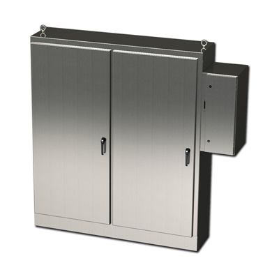 Saginaw Control & Engineering SCE-90XD7818SS 90x78x18" 304 Stainless Steel Free Standing Electrical Enclosure