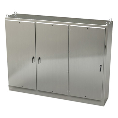Saginaw Control & Engineering SCE-90XM3EW24SS 90x118x24" 304 Stainless Steel Free Standing Electrical Enclosure