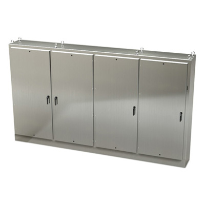 Saginaw Control & Engineering SCE-90XM4EW18SS 90x158x18" 304 Stainless Steel Free Standing Electrical Enclosure