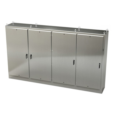 Saginaw Control & Engineering SCE-90XM4EW24SS 90x158x24" 304 Stainless Steel Free Standing Electrical Enclosure