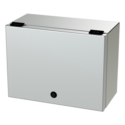 Saginaw Control & Engineering SCE-L9126ELJSS 9x12x6" 304 Stainless Steel Wall Mount Electrical Enclosure