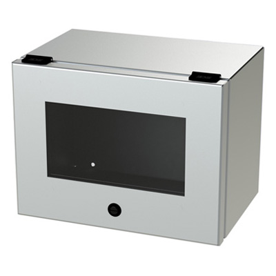 Saginaw Control & Engineering SCE-L9128ELJWSS 9x12x8" 304 Stainless Steel Wall Mount Electrical Enclosure