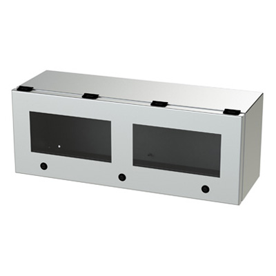 Saginaw Control & Engineering SCE-L9248ELJWSS 9x24x8" 304 Stainless Steel Wall Mount Electrical Enclosure