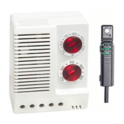 Stego 01231.9-00 Adjustable Electronic Hygrotherm, 32-140 F/50-90% RH