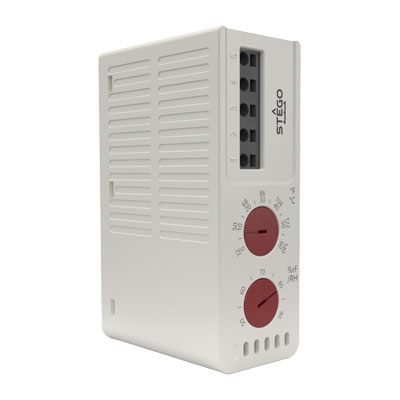 Electronic Hygrotherm, DIN Rail Mount, 24-240V AC/DC | 01260.0-01 